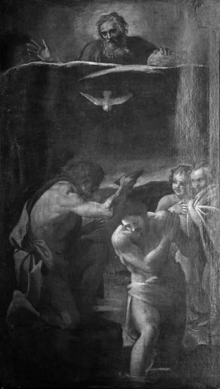 El Bautismo de Cristo - Annibale Carracci