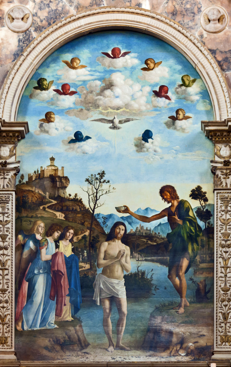El Bautismo de Cristo - Cima da Conegliano