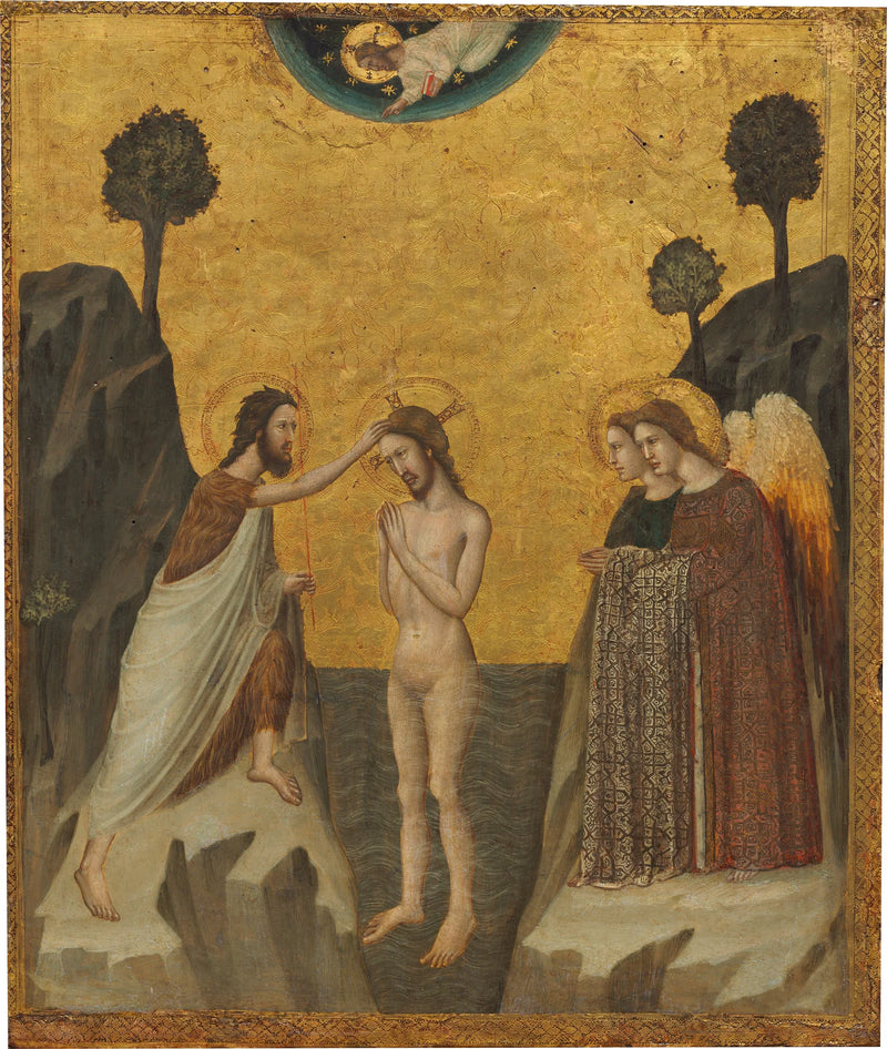 El bautismo de Cristo - Giovanni Baronzio
