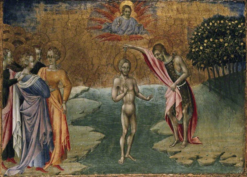 El bautismo de Cristo - Giovanni di Paolo