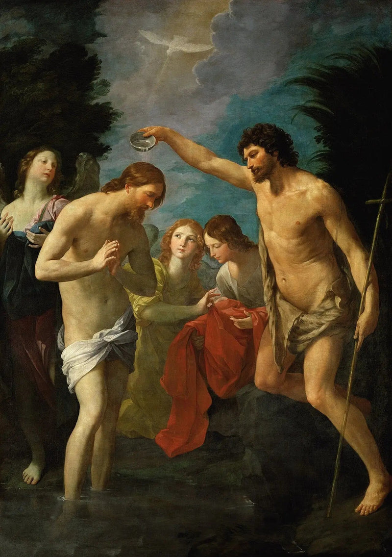 El Bautismo de Cristo - Guido Reni
