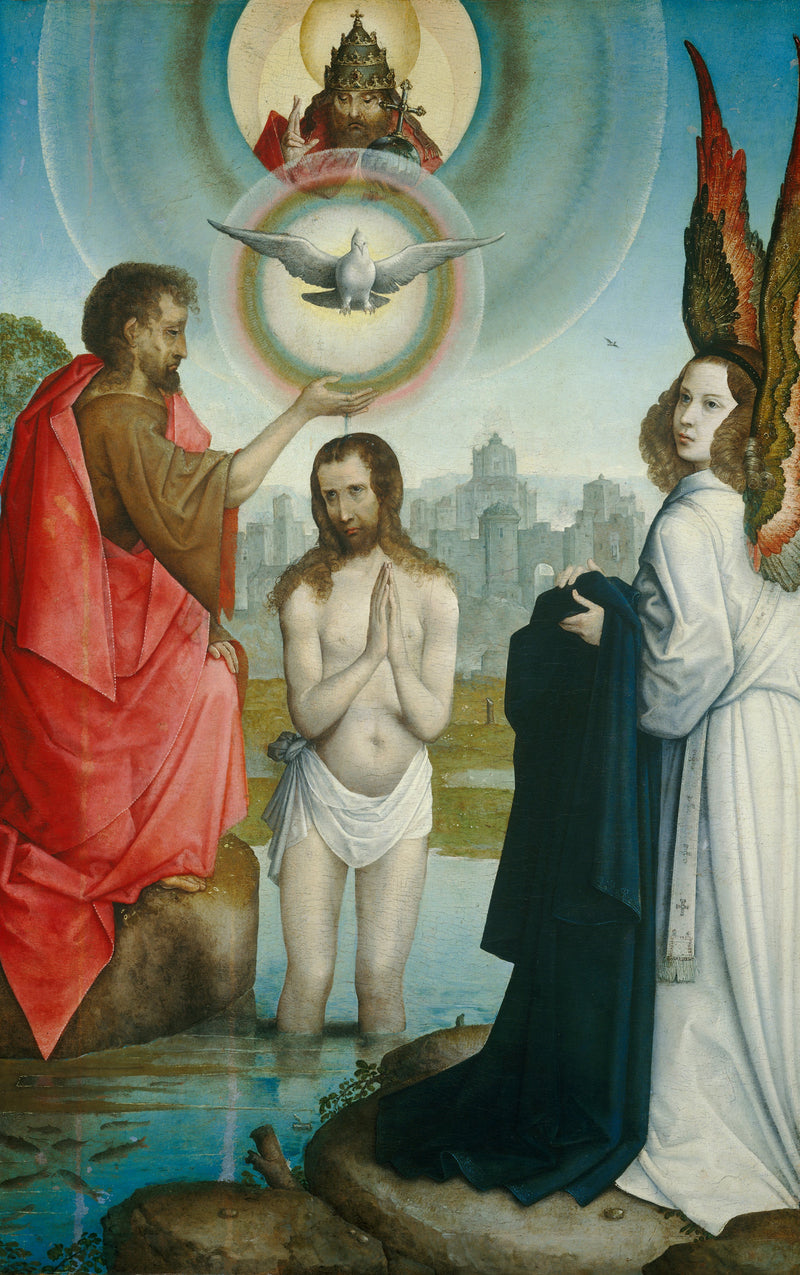 El bautismo de Cristo - Juan de Flandes