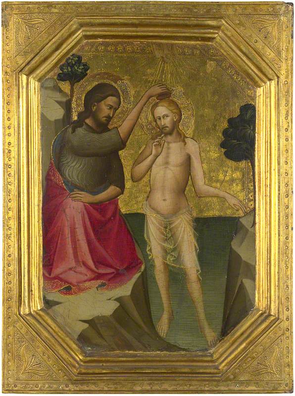 El bautismo de Cristo - Lorenzo Monaco