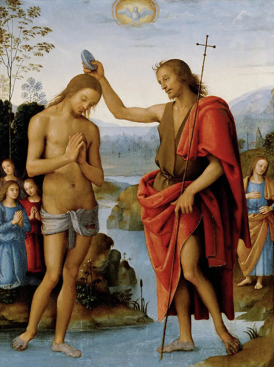 El Bautismo de Cristo - Pietro Perugino