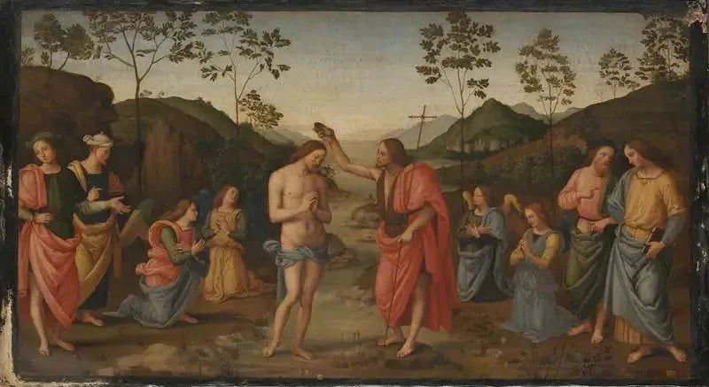 El bautismo de Cristo - Pietro Perugino