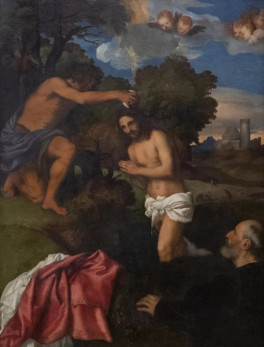 El Bautismo de Cristo - Tiziano