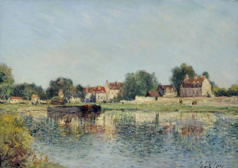 La presa en Saint-Mammes, Francia - Alfred Sisley
