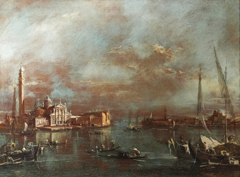 La bahía de San Marcos con la isla de San Giorgio y la Giudecca - Francesco Guardi