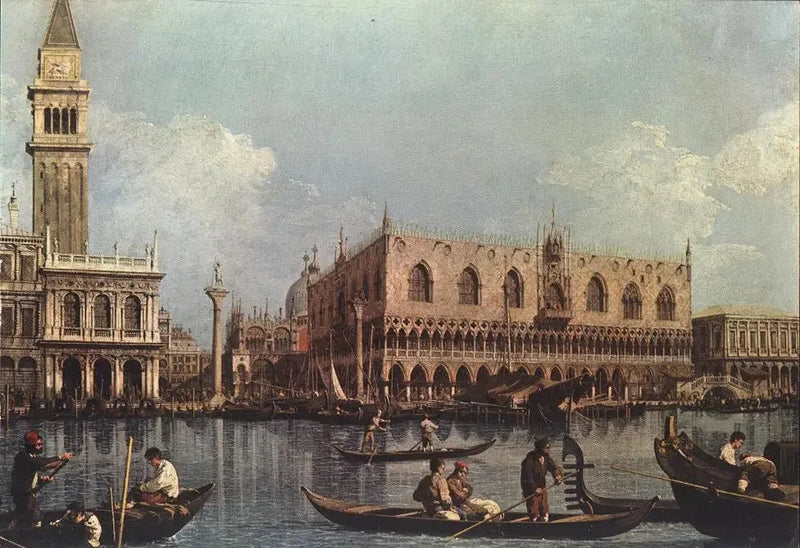 La cuenca de San Marcos vista desde la punta de la Aduana - Canaletto