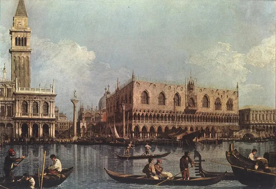 La cuenca de San Marcos vista desde la punta de la Aduana - Canaletto