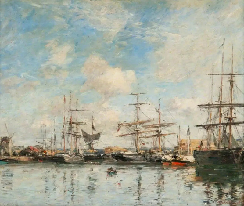 La Cuenca del Puerto de Gravelines - Eugène Boudin
