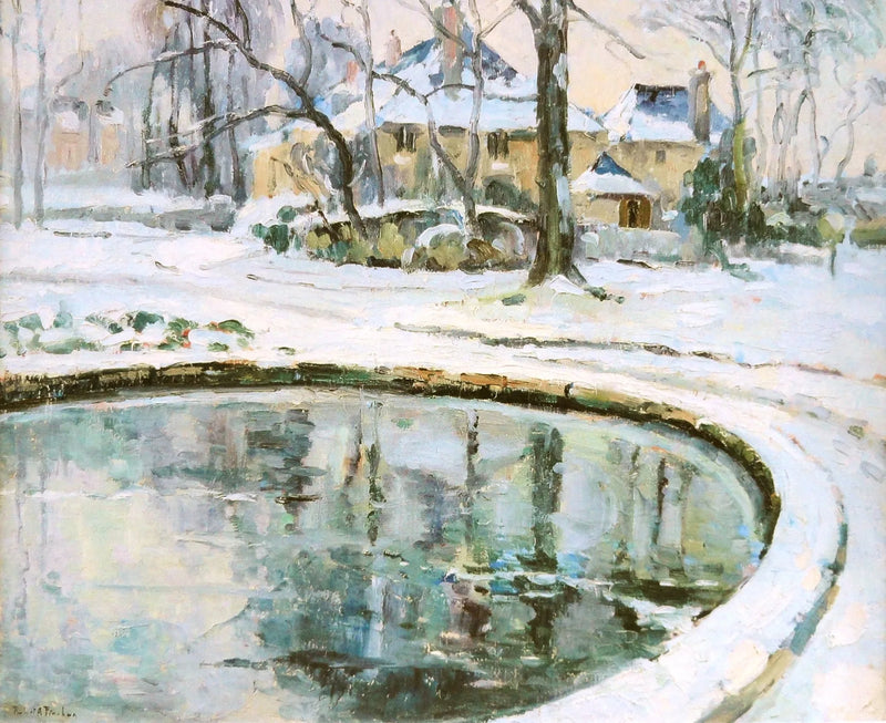 La cuenca, nieve - Robert Antoine Pinchon