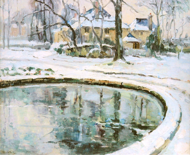 La cuenca, nieve - Robert Antoine Pinchon
