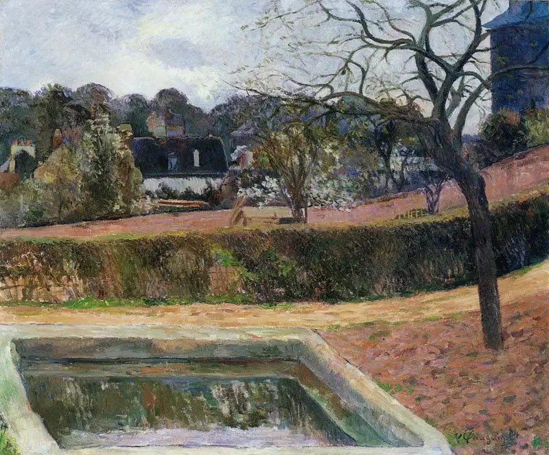 El Estanque, o El Estanque cuadrado - Paul Gauguin