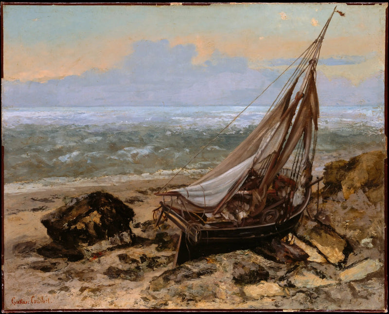 El barco de pesca - Gustave Courbet