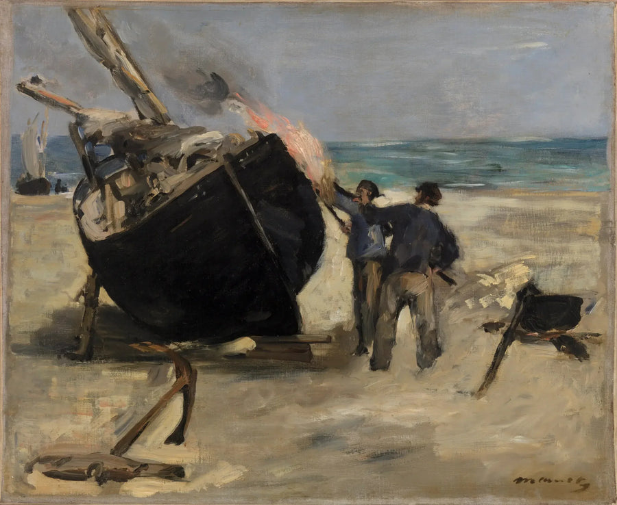 El barco de alquitrán - Édouard Manet