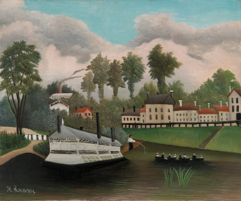 El astillero del puente de Charenton - Henri Rousseau