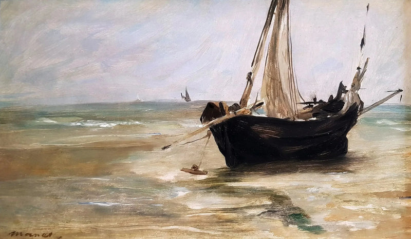 El barco negro en Berck - Édouard Manet