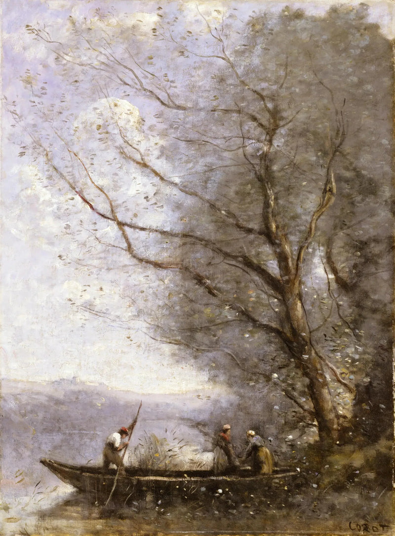 El barquero - Jean-Baptiste Camille Corot