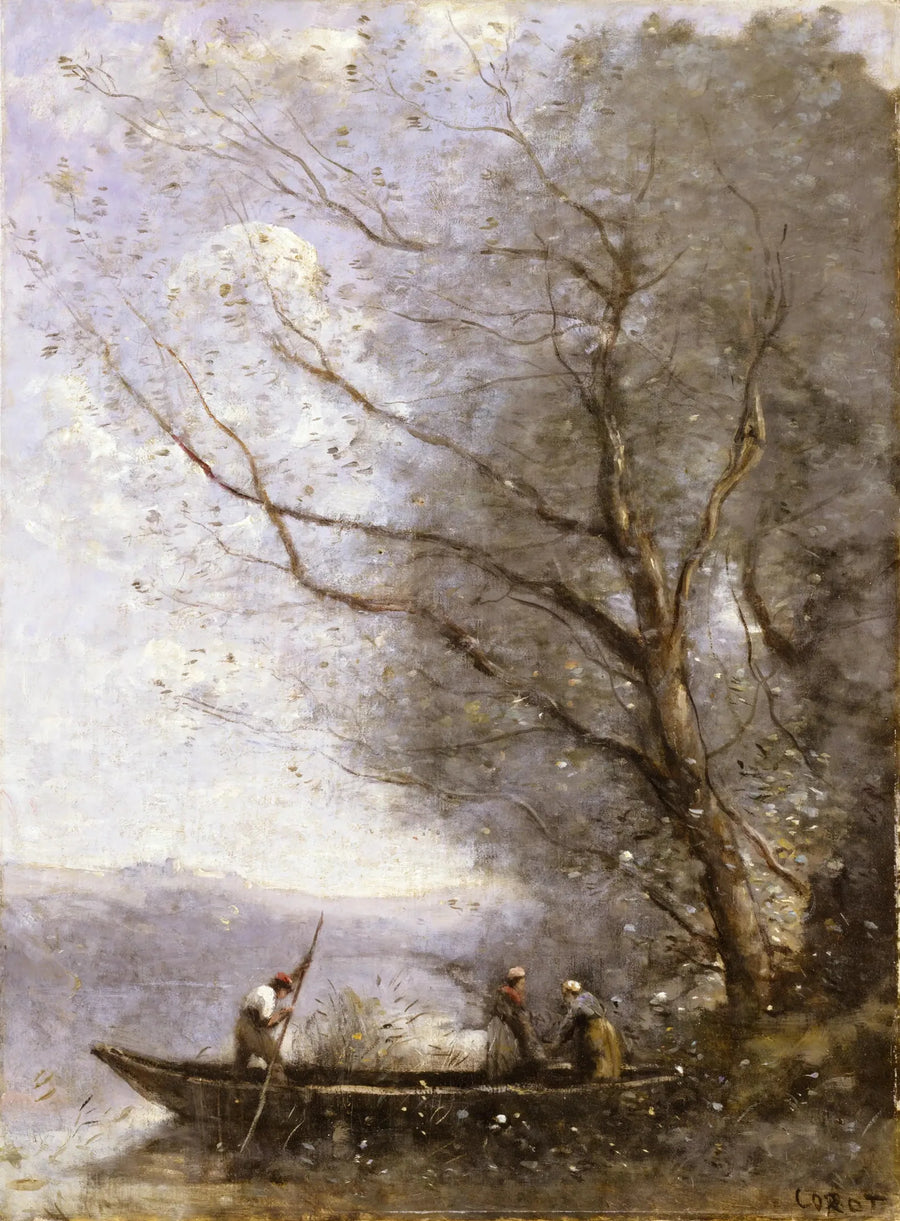 El barquero - Jean-Baptiste Camille Corot