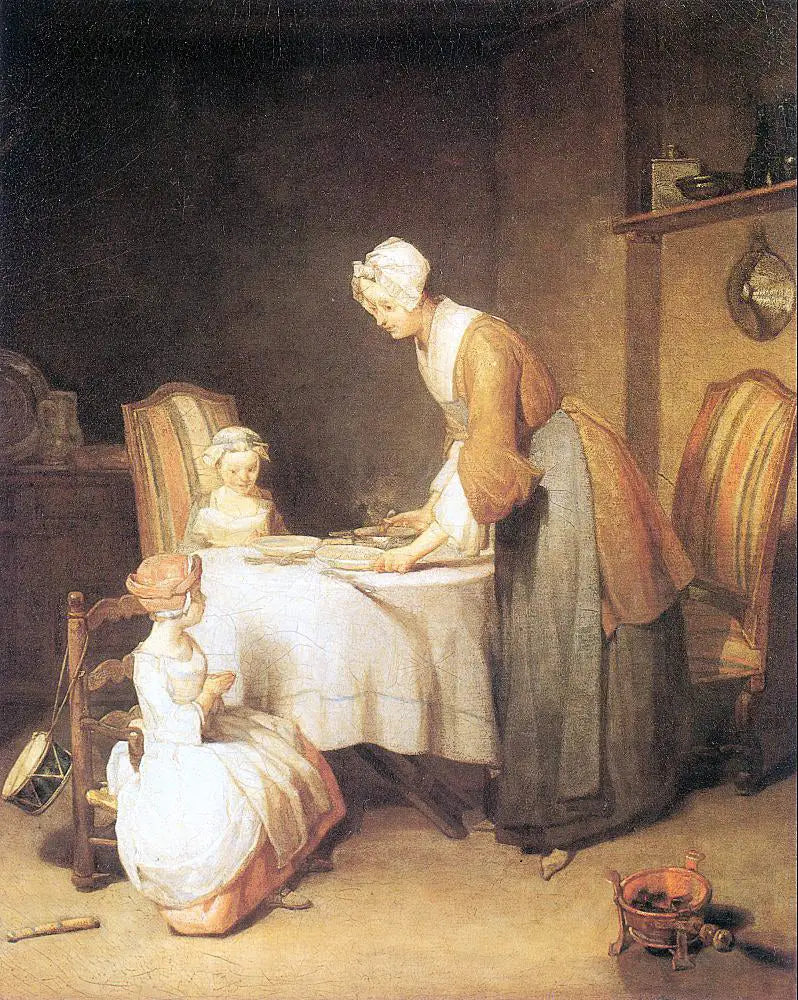 La Bendición - Jean Simeón Chardin