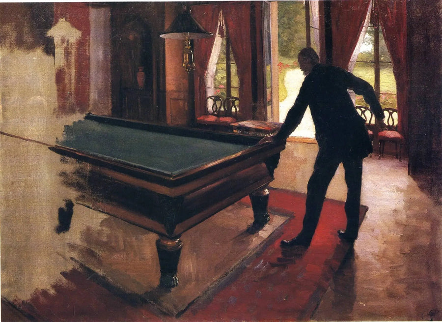 El Billar - Gustave Caillebotte