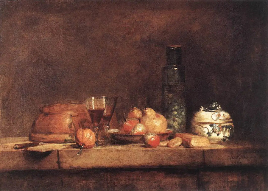 El frasco de aceitunas - Jean Simeón Chardin