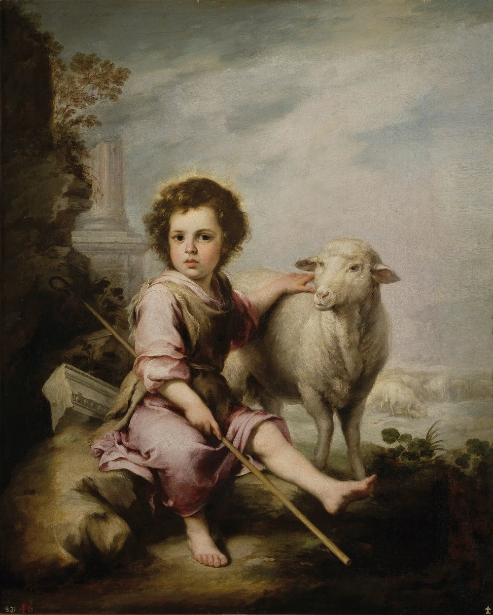 Le Bon Pasteur - Bartolomé Esteban Murillo image 1 copie peinte à la main à l’huile