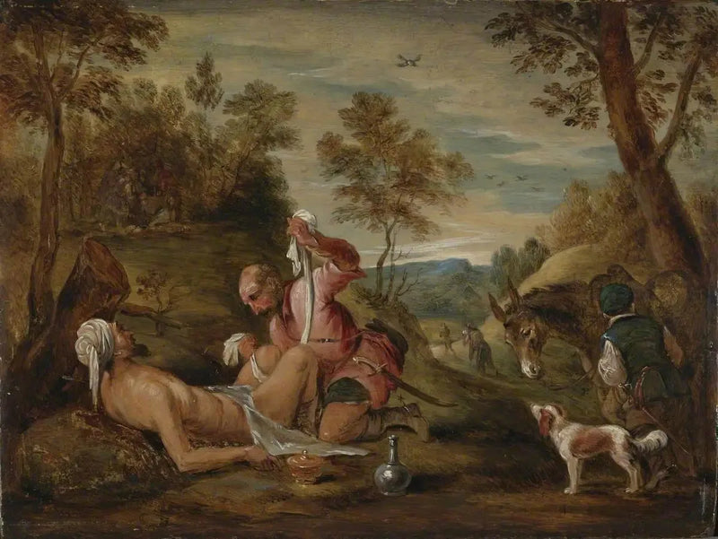 El Buen Samaritano (según Francesco Bassano) - David Teniers el Joven