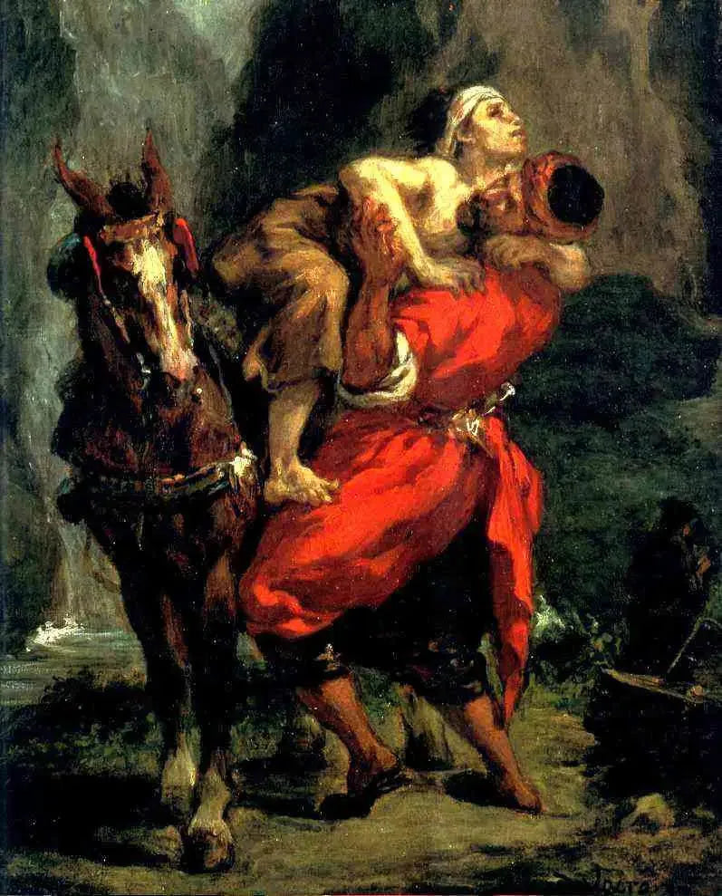 El buen samaritano - Eugène Delacroix