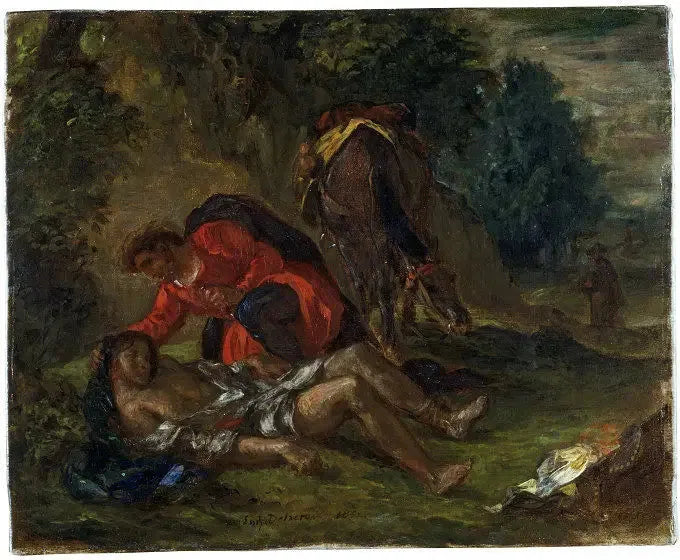El buen samaritano - Eugène Delacroix