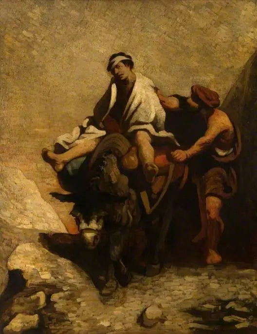 El buen samaritano - Honoré Daumier