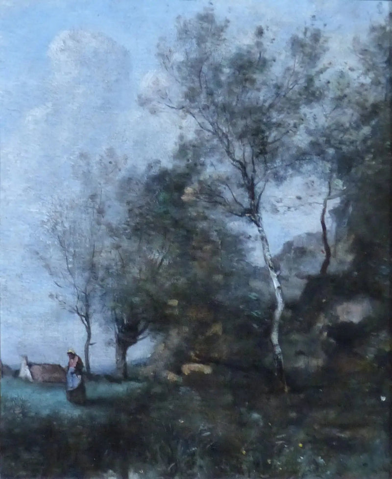 El abedul - Jean-Baptiste Camille Corot