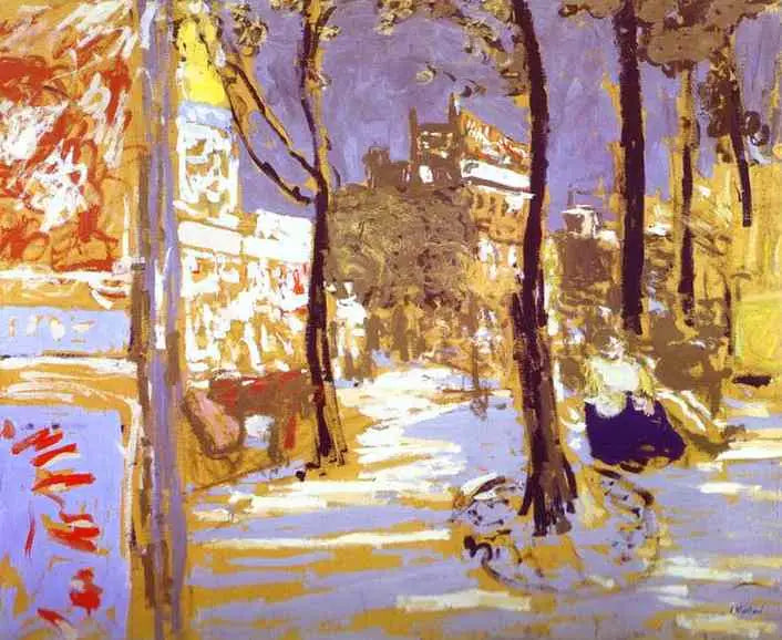 El bulevar de los Battignolles - Édouard Vuillard