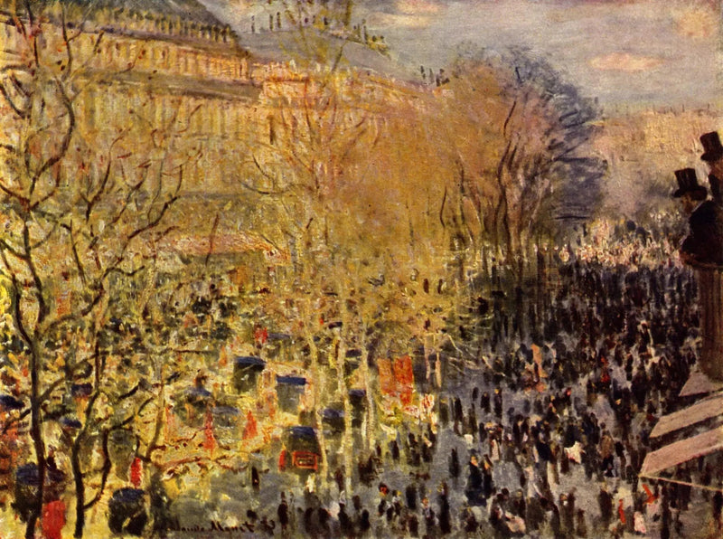 El Bulevar de los Capuchinos - Claude Monet