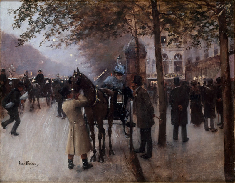 El bulevar de los Capucines, por la tarde, frente al Café Napolitain - Jean Béraud