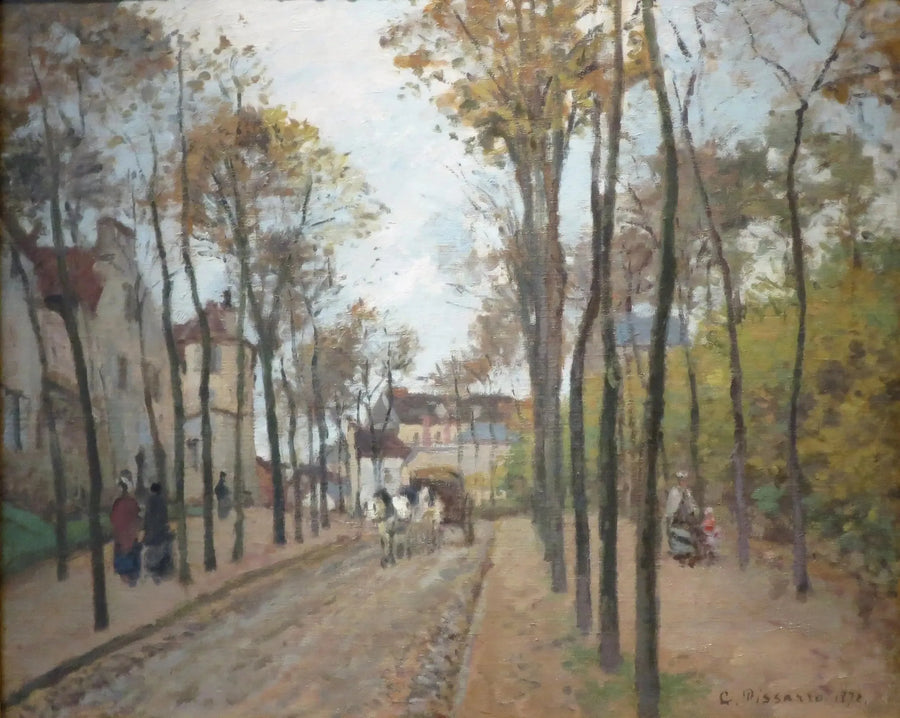 El bulevar de los Fossés, Pontoise - Camille Pissarro