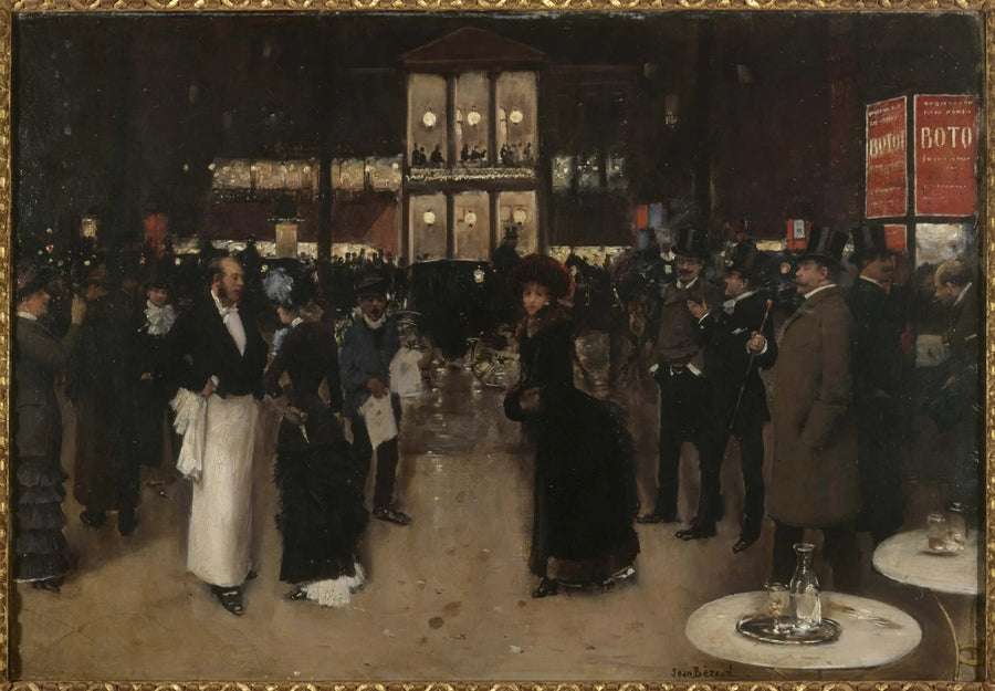 El bulevar Montmartre, de noche, frente al teatro de las Variétés - Jean Béroud