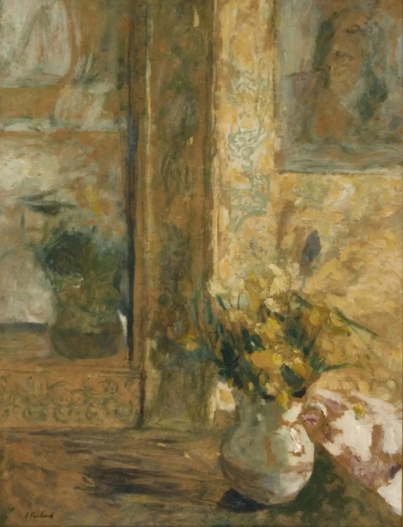 El ramo y el helado - Édouard Vuillard