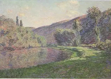 El Brazo de Jeufosse, efecto de final de la tarde - Claude Monet