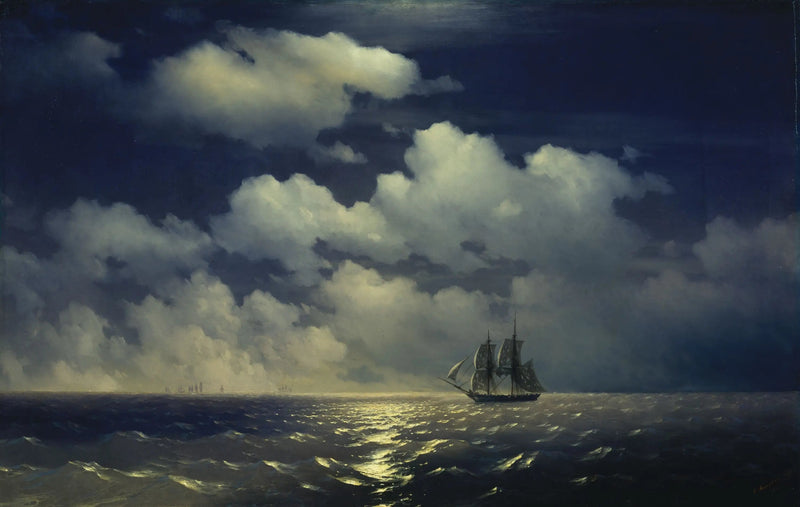 El brigadier « Mercury » encuentra la escuadra rusa después de la victoria sobre dos barcos turcos - Ivan Aïvazovski