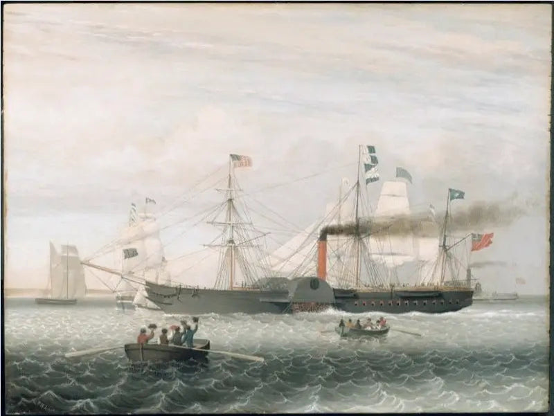 El Britannia entrando en el puerto de Boston - Fitz Henry Lane