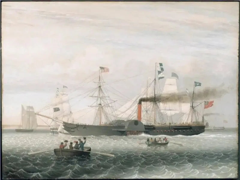 El Britannia entrando en el puerto de Boston - Fitz Henry Lane