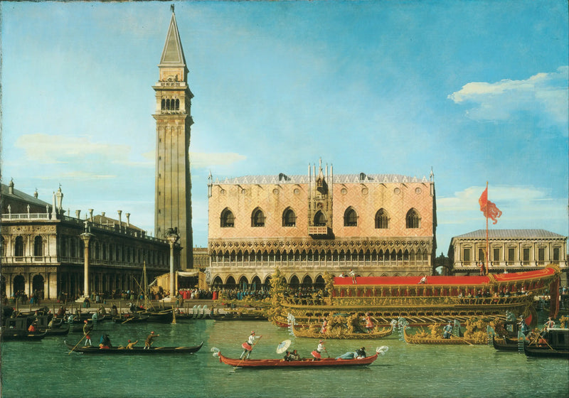 El Bucentaure en el Molo el día de la Ascensión - Canaletto
