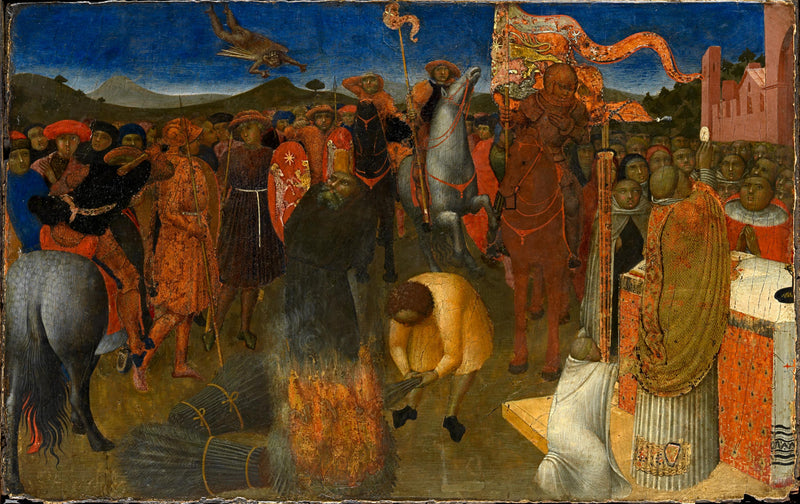 La hoguera de un hereje - Stefano di Giovanni (Sassetta)