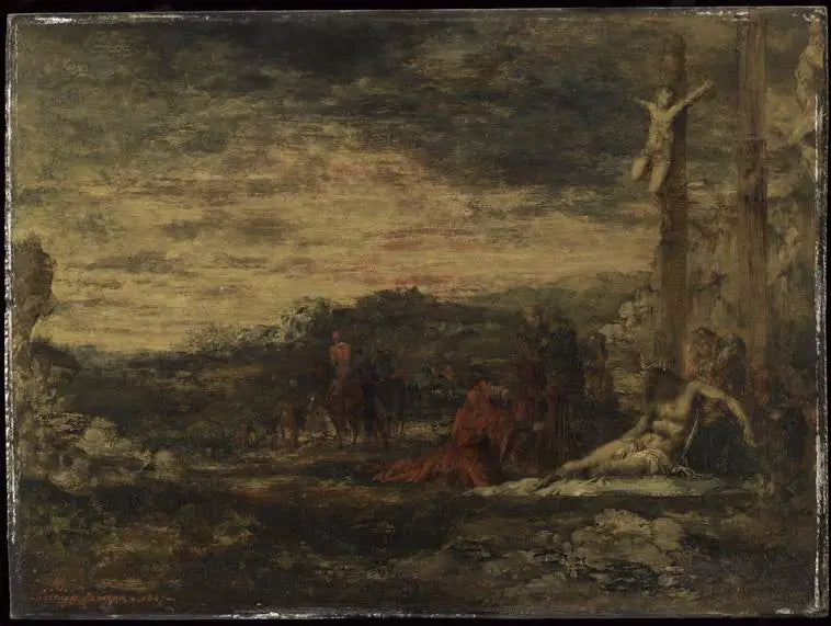 Le Calvaire - Gustave Moreau image 1 copie peinte à la main à l’huile