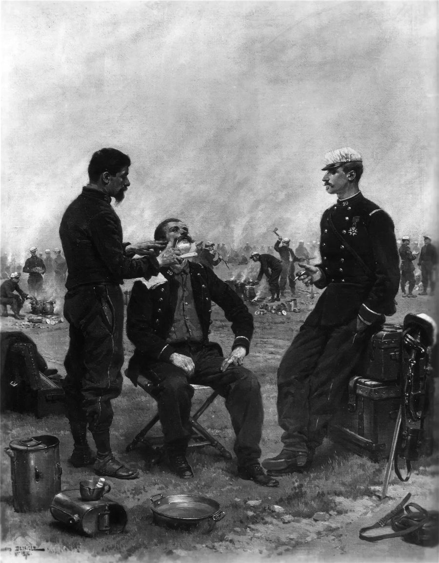 El campamento del barbero - Édouard Detaille