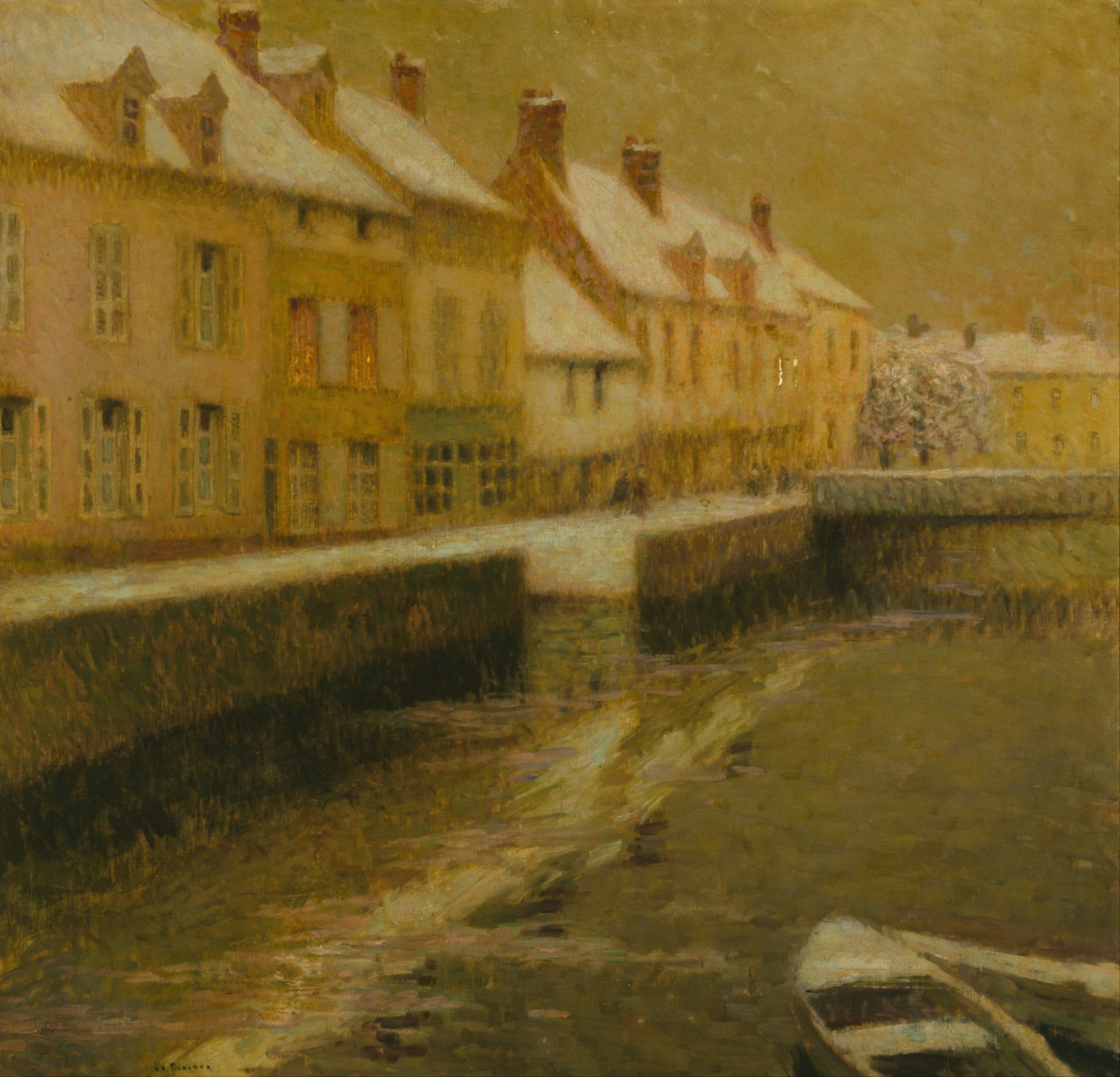 Le Canal à Bruges Hiver - Henri Le Sidaner - Alpha Reproduction