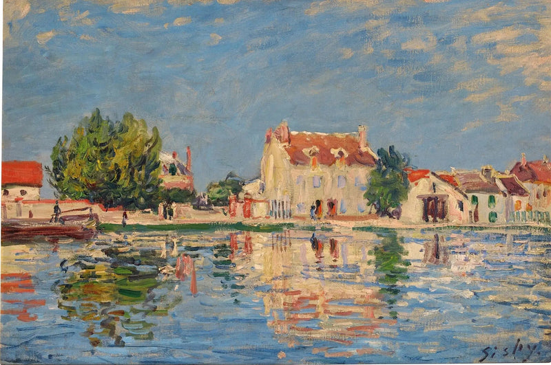 El canal del Loing en Saint-Mammès - Alfred Sisley