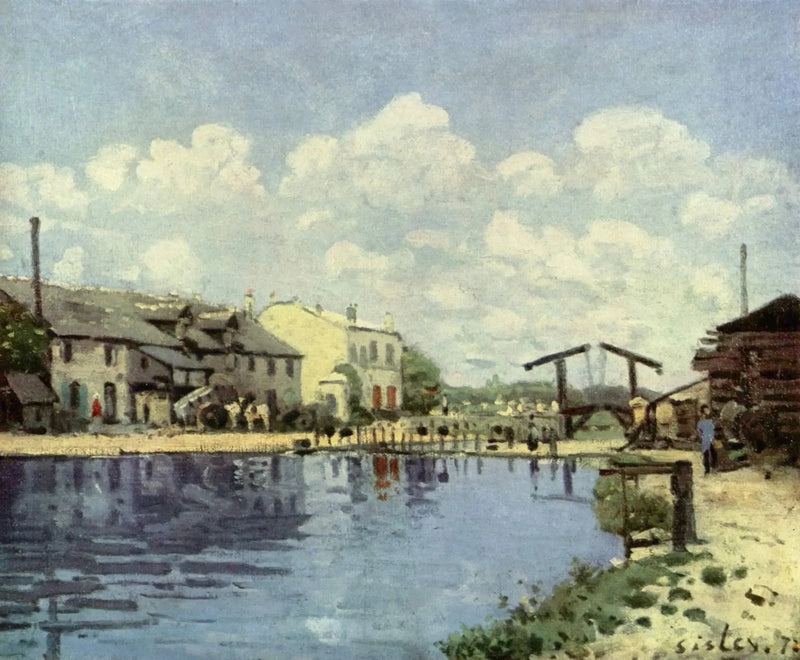 El Canal Saint-Martin - Alfred Sisley